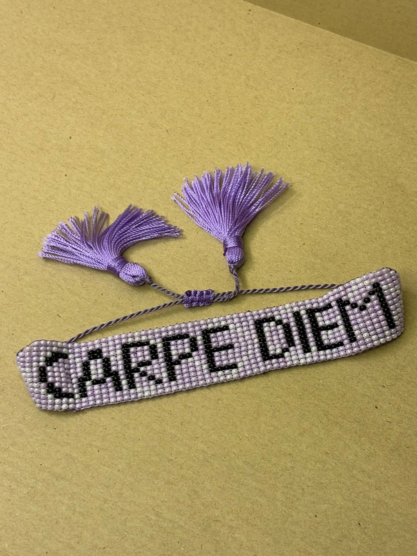 Bracelet en Perles Tissé - Carpe Diem