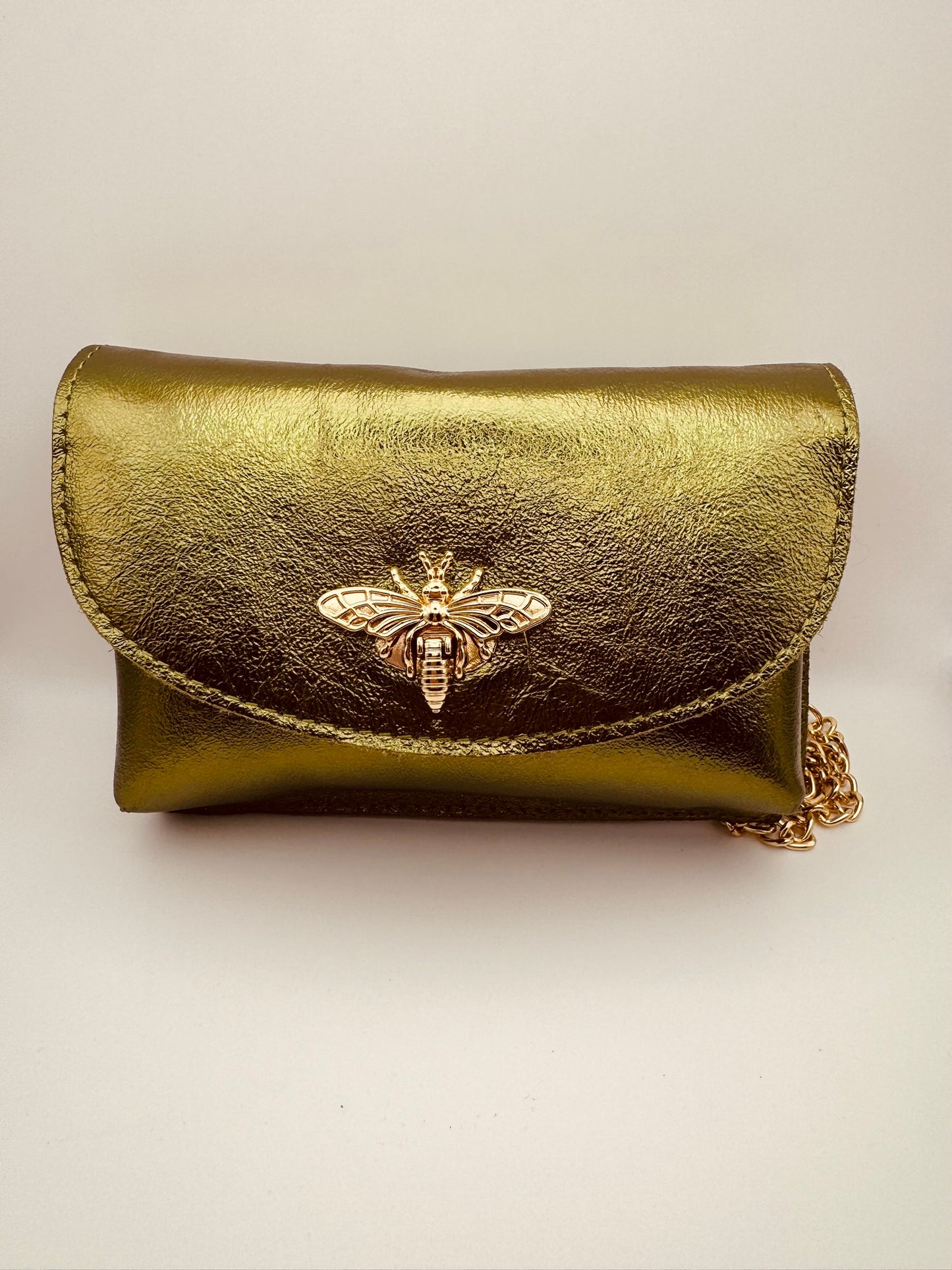 Pochette en cuir - Abeille