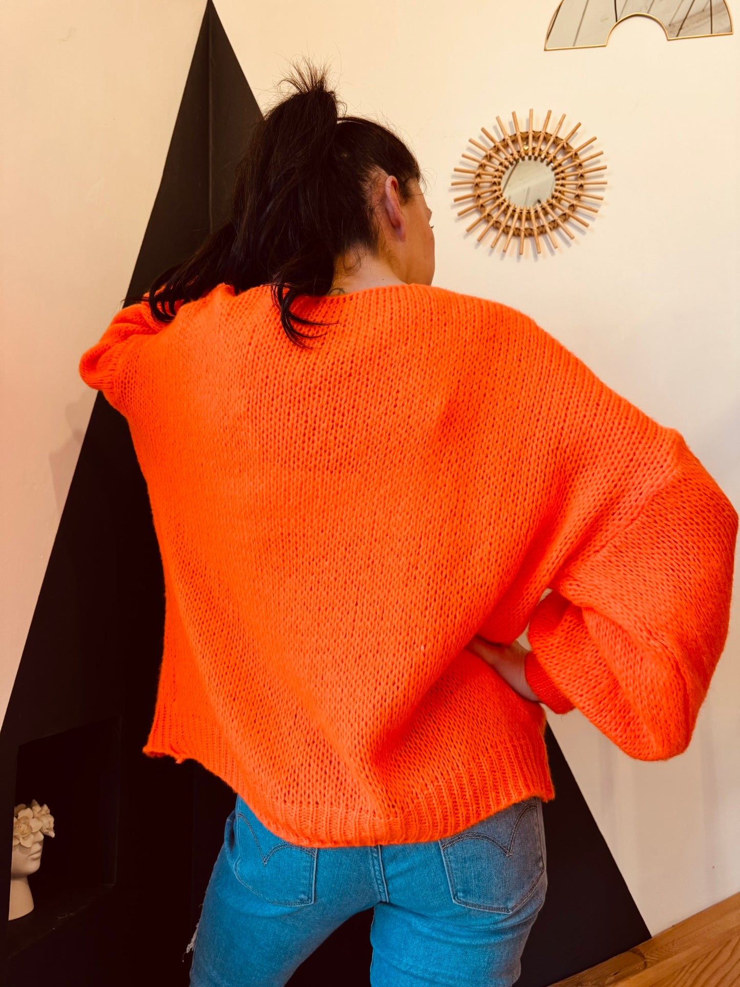 Gilet Nœuds Orange Fluo