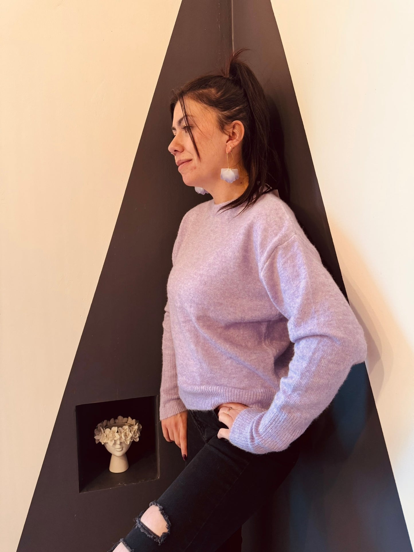 BO acier inoxydable & acétate - Lilas