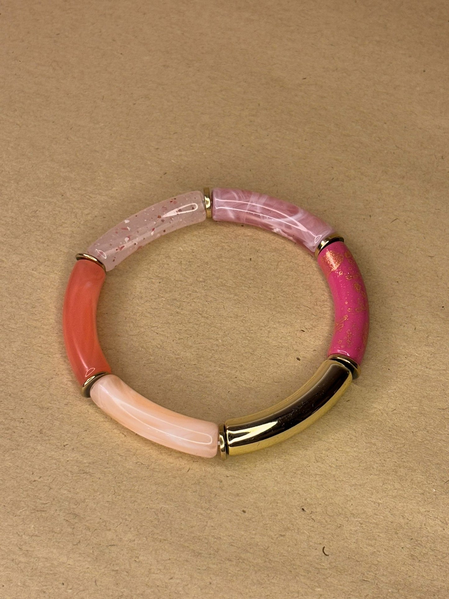Bracelet Acétate Rose